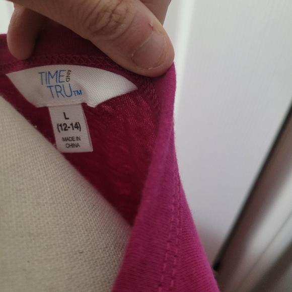 4/$25 Time and Tru Pink dress Large Used - Picture 6 of 7